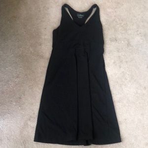 Black L.L. Bean dress built in training bra